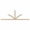 Ekena Millwork Richland Smooth Timber Gable Bracket, Douglas Fir, 108"W x 36"H x 1 1/2"D x 3 1/2"F, 8/12 Pitch GBW108X36X0204RIC00SDF - alternate 1